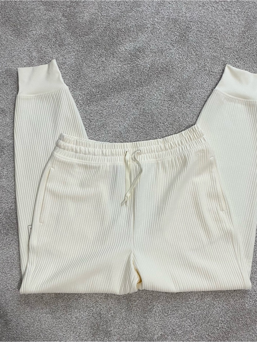 DSG Ribbed Cream Jogger Pants